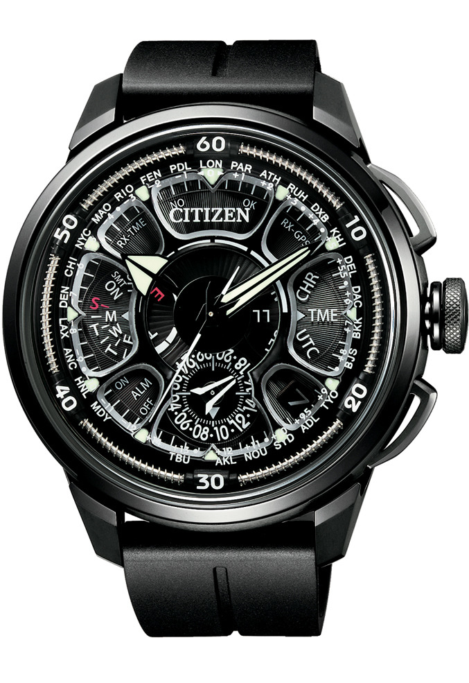 萬年鐘錶 - Citizen 星辰錶 100周年限量 光動能GPS衛星對時CC7005-16F 表徑48.5MM
