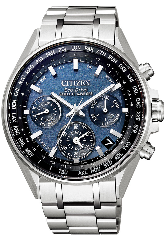 萬年鐘錶 - Citizen 星辰錶  光動能GPS衛星對時 CC4000-59L 表徑44MM