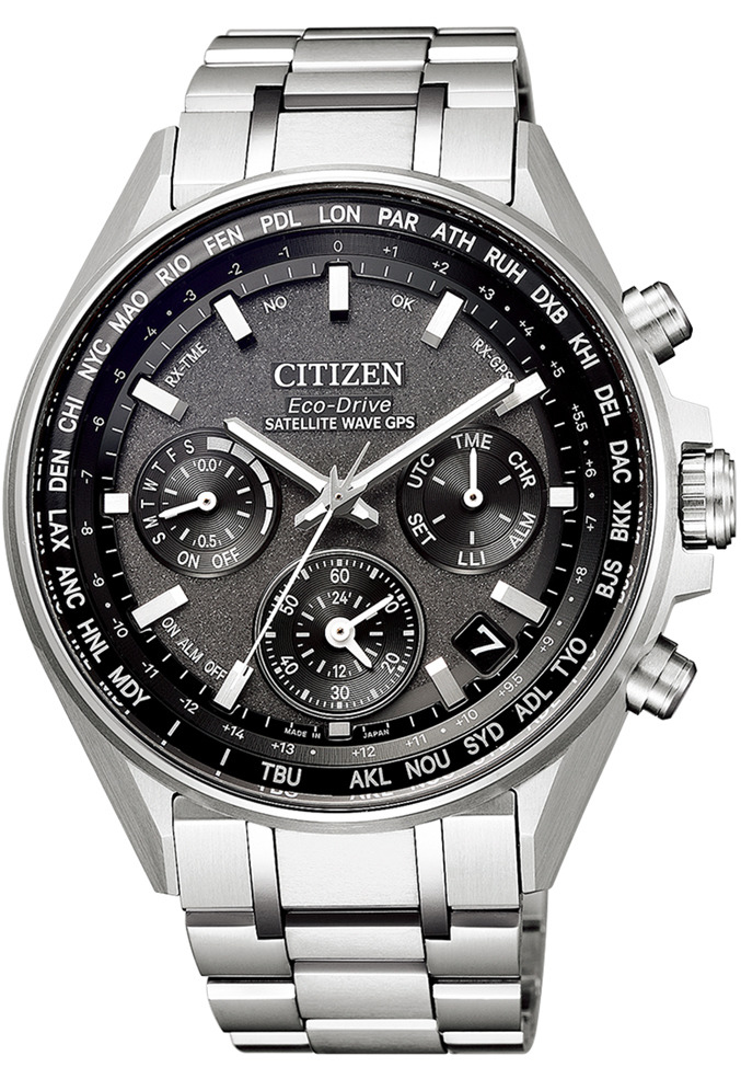 萬年鐘錶 - Citizen 星辰錶  光動能GPS衛星對時 CC4000-59E 表徑44MM