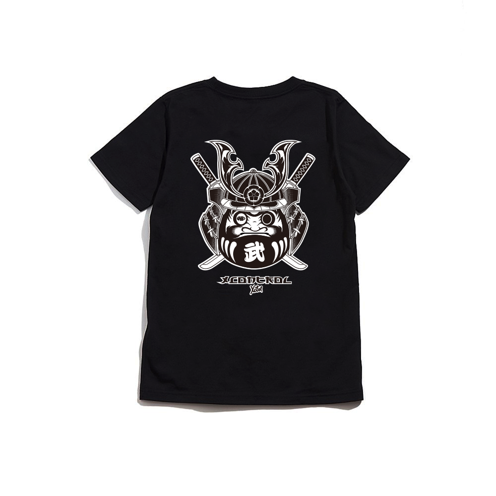 XCTRL 織田信長盔甲不倒翁短T-黑