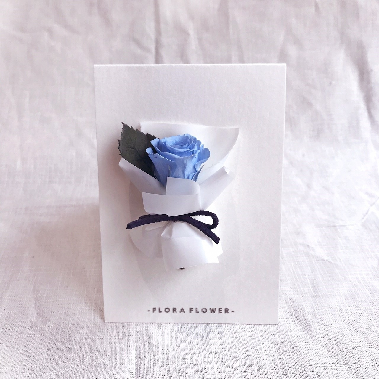 永生玫瑰卡片-迪士尼藍色