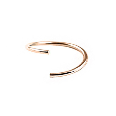 SS316L GOLD PLATED SURGICAL STEEL CONTINUOUS RING