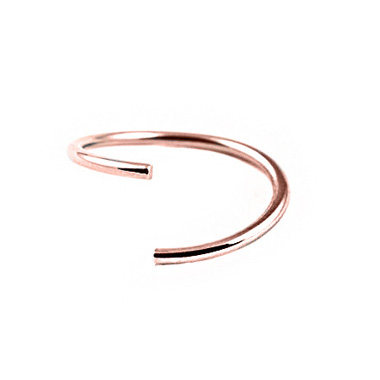 SS316L ROSE GOLD PLATED SURGICAL STEEL CONTINUOUS RING