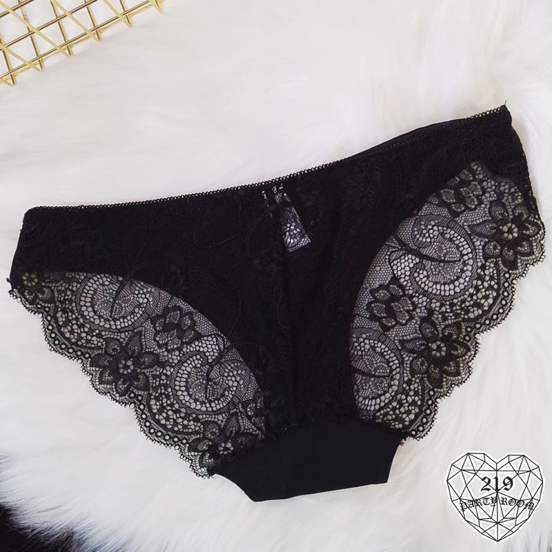 D-歐美性感蕾絲冰絲無痕內褲