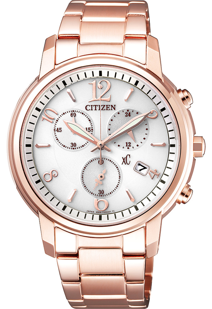 萬年鐘錶 - Citizen 星辰錶  XC   光動能女錶    FB1432-55A 錶徑38MM