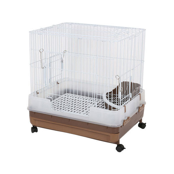 日本Marukan 抽屜式精緻兔籠-咖啡 H60 MK-MR-996