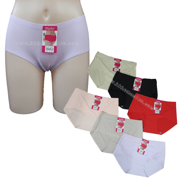 4條裝 嘉希米郎: 低腰無痕木代爾內褲