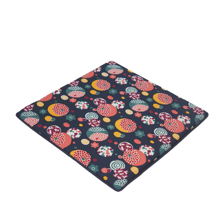 好彩記憶型單人坐墊(50x50x3cm)-藍色