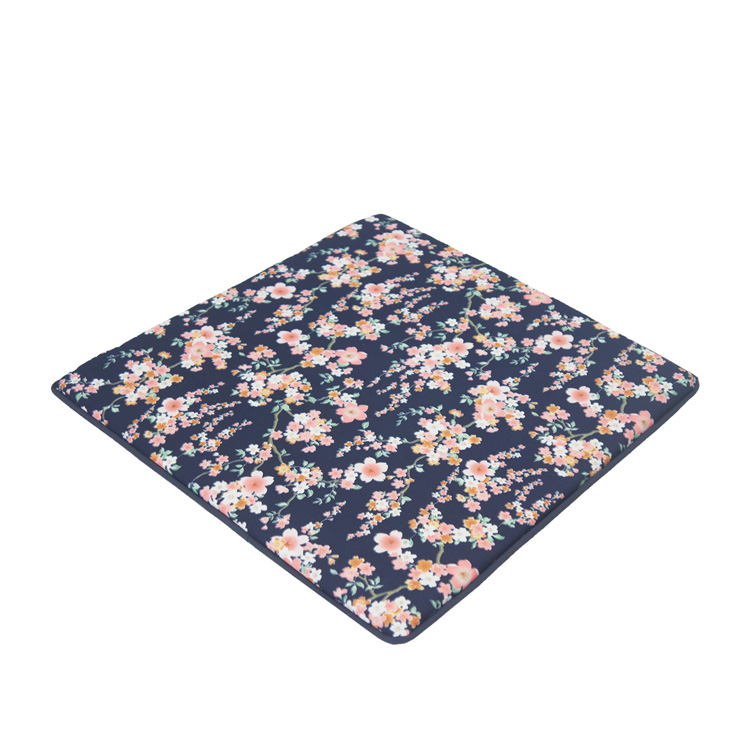 花樂記憶型單人坐墊(50x50x3cm)-藍色