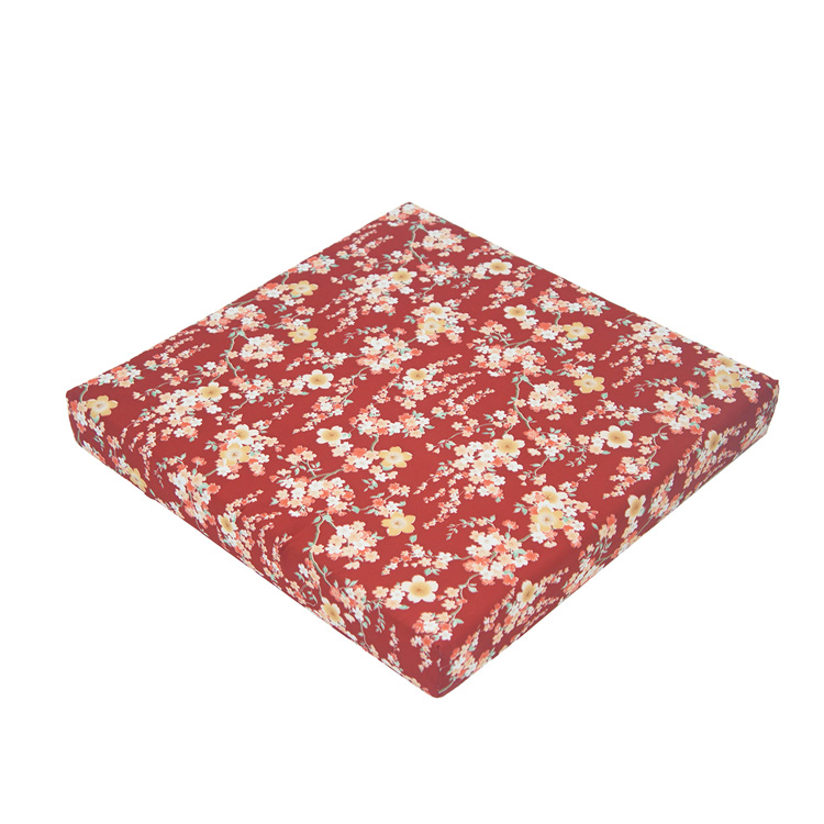 花樂記憶型坐墊(50x50x5cm)(55x55x8cm)-紅色