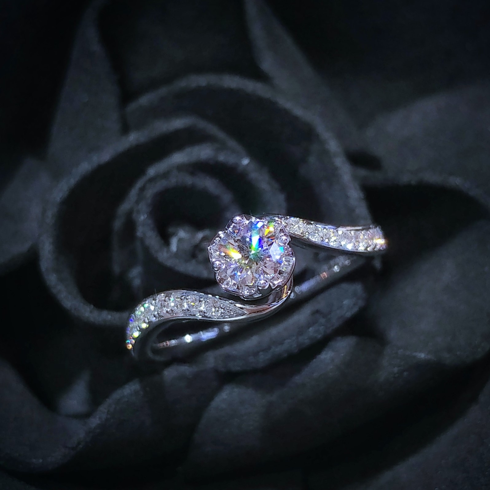 18K White Gold 0.36ct Diamond Ring