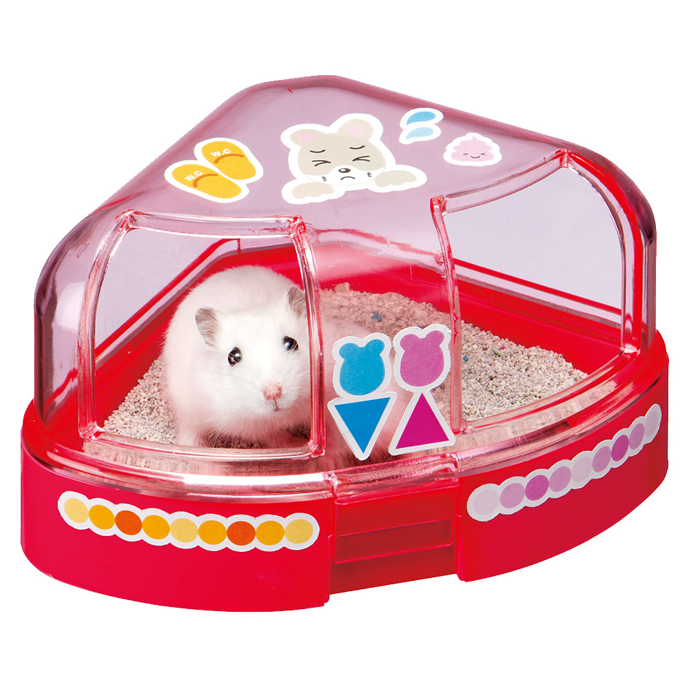 日本MARUKAN 鼠鼠專用廁所紅/SPA屋黃