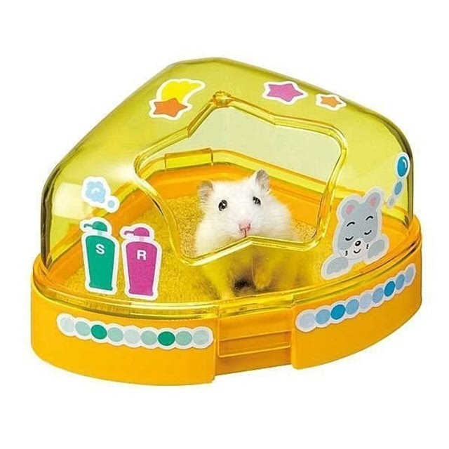 日本MARUKAN 鼠鼠專用廁所紅/SPA屋黃