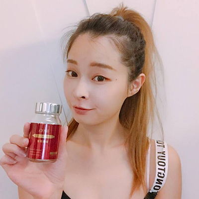 Katty 磁磁：吃BHK's 胎盤錠 不用打光皮膚就會發亮！