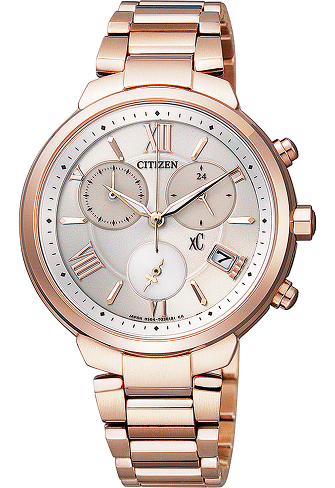 萬年鐘錶 - Citizen 星辰錶  XC   鈦金屬 光動能女錶  FB1332-50A 錶徑35MM