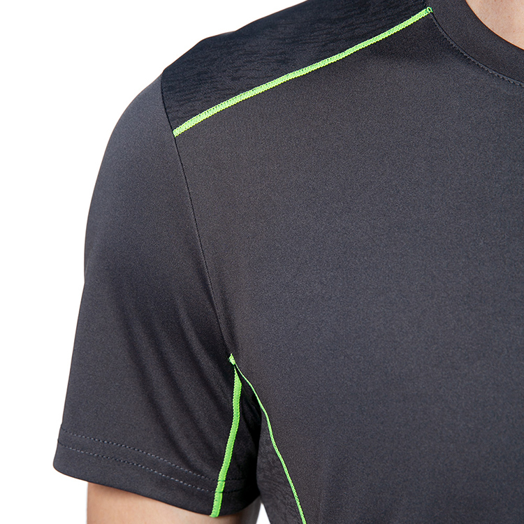 【HENIS】接片撞色線機能短T