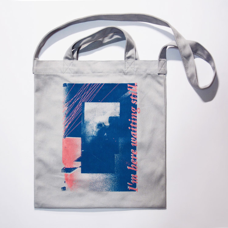 【瑪啡因】手工絹印 帆布肩背手提包