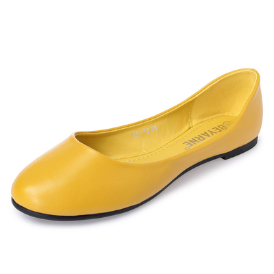 aws34 上班平底鞋_ 手造PU 制作