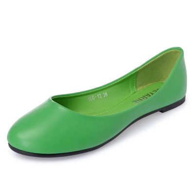 aws36 上班平底鞋_ 手造PU 制作