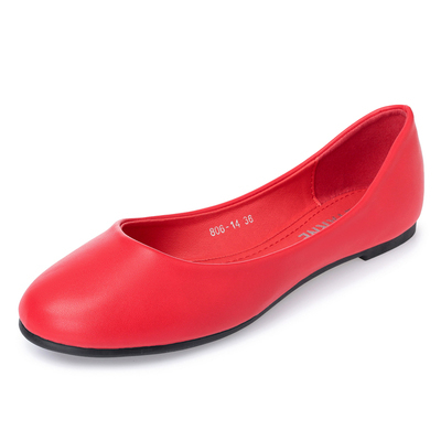 aws35 上班平底鞋_ 手造PU 制作