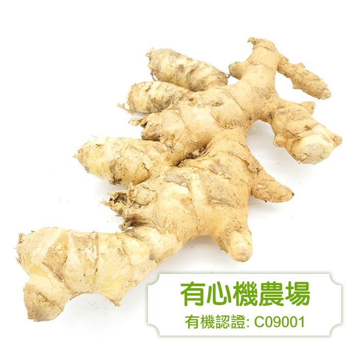 [有心機] 有機薑 半磅 (225g)