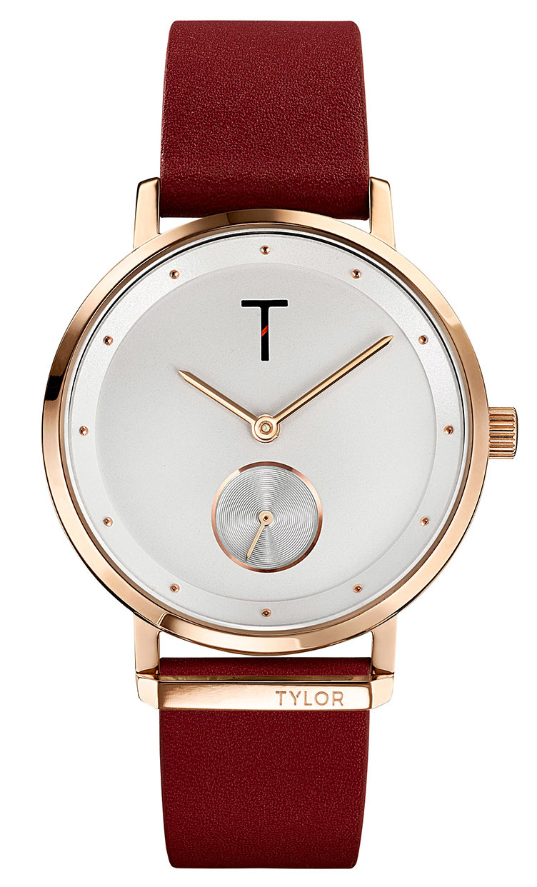 Tylor TLAJ003 34mm 美國 Hoola 皮革 簡約 女裝皮帶錶