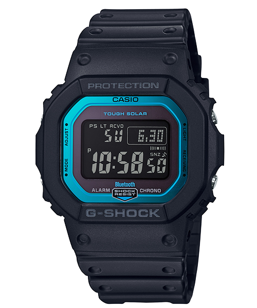 【CASIO 卡西歐】G-SHOCK 太陽能電波藍芽款 街頭潮流 GW-B5600-2D 藍 現代鐘錶