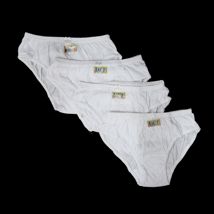 4條裝 安莉莉 - 低腰素色內褲