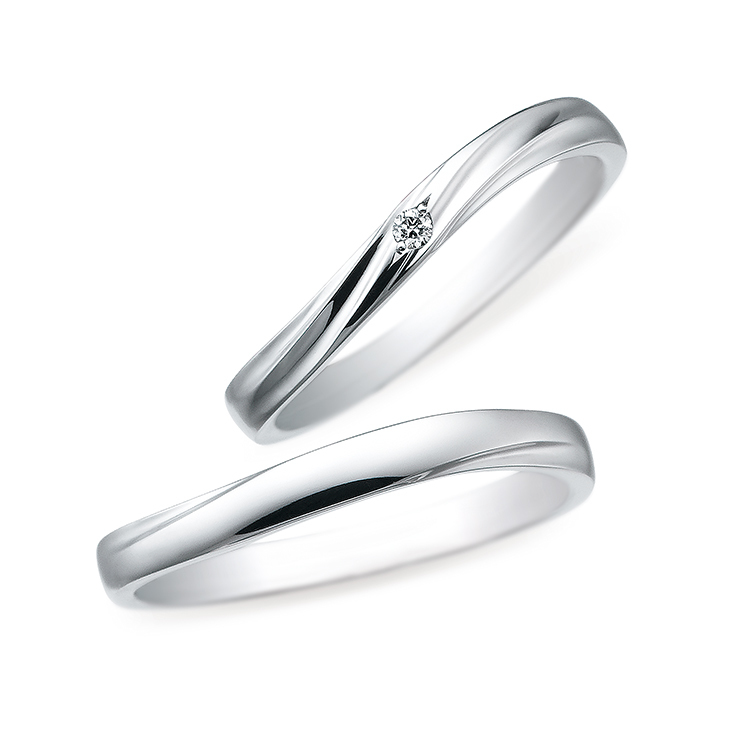 Something Blue - Fine Day 鉑金 (Pt950) 結婚戒指