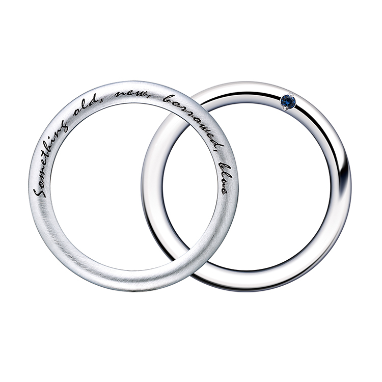 Something Blue - Fortune Spell 鉑金 (Pt950) 結婚戒指