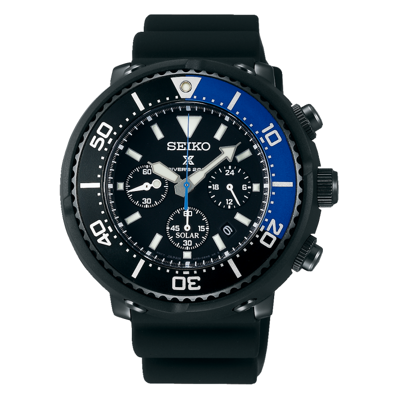 萬年鐘錶 - SEIKO PROSPEX  三眼太陽能潛水錶  V175-0EC0B  /  SBDL045J 錶徑45MM