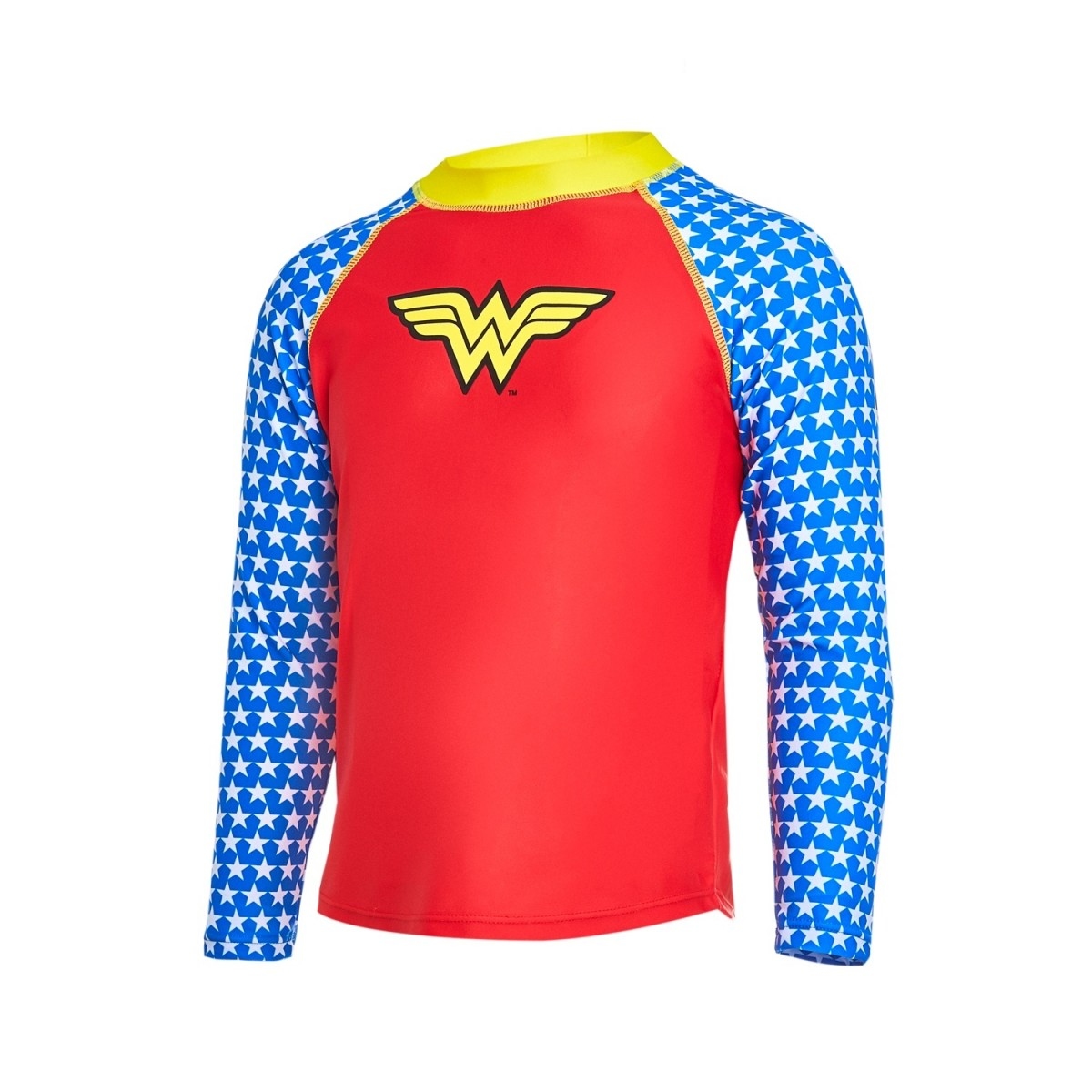 兒童神奇女俠長袖防曬上衣 - 紅/藍