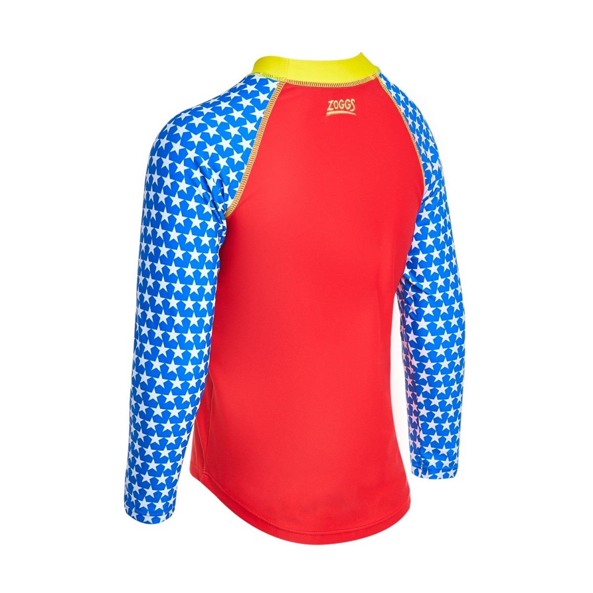 兒童神奇女俠長袖防曬上衣 - 紅/藍