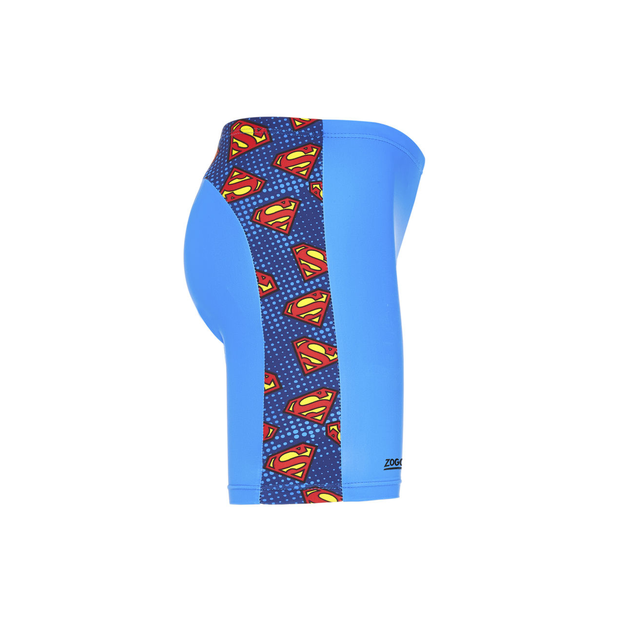 兒童超人五分泳褲 - 藍