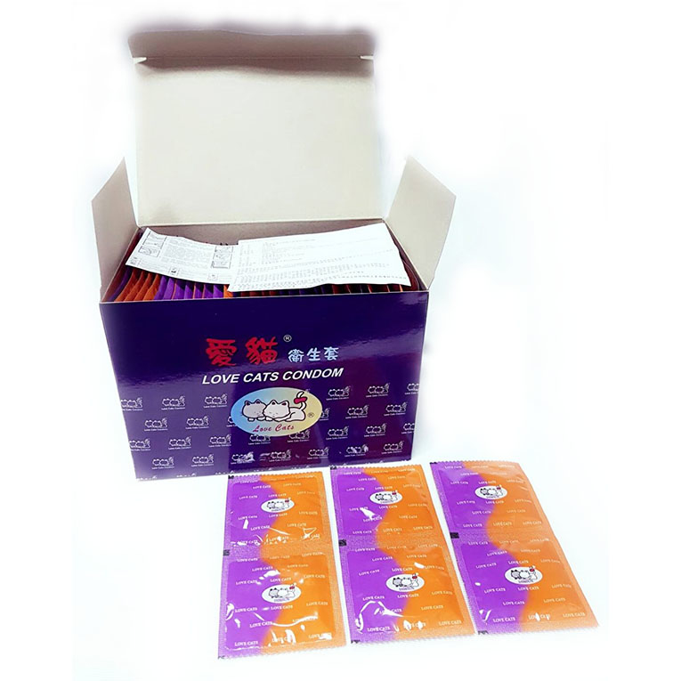 愛貓果香保險套 青蘋果、草莓、薄荷、葡萄 144片裝