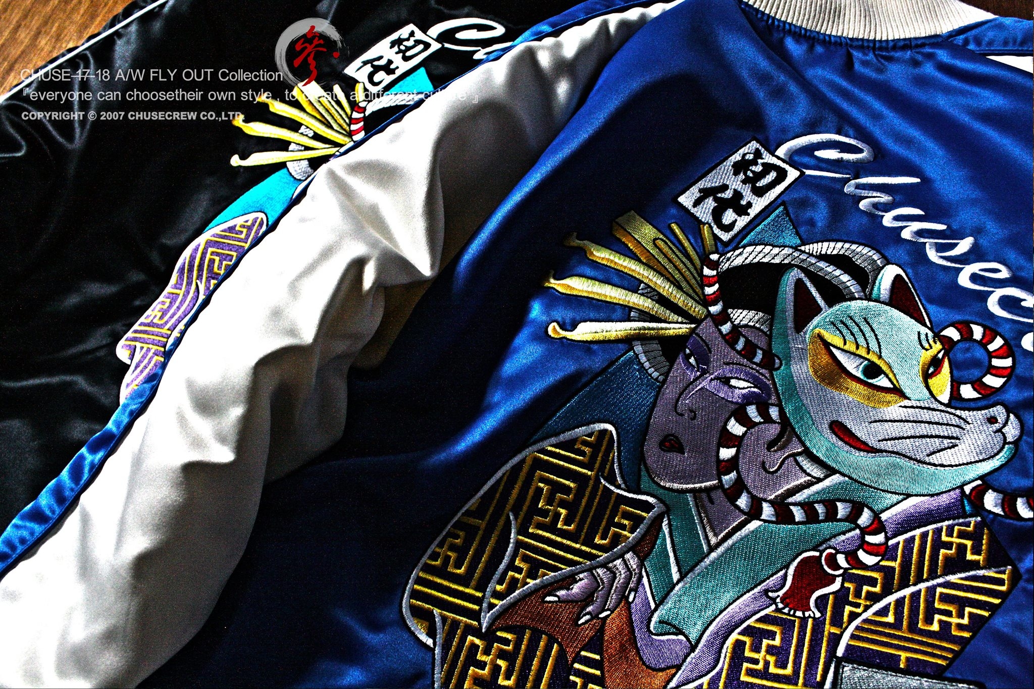 CHUSEDESIGN-八駐-souvenir-jacket-三狐神-橫須賀-參-初代彫八駐-tattoo-artist