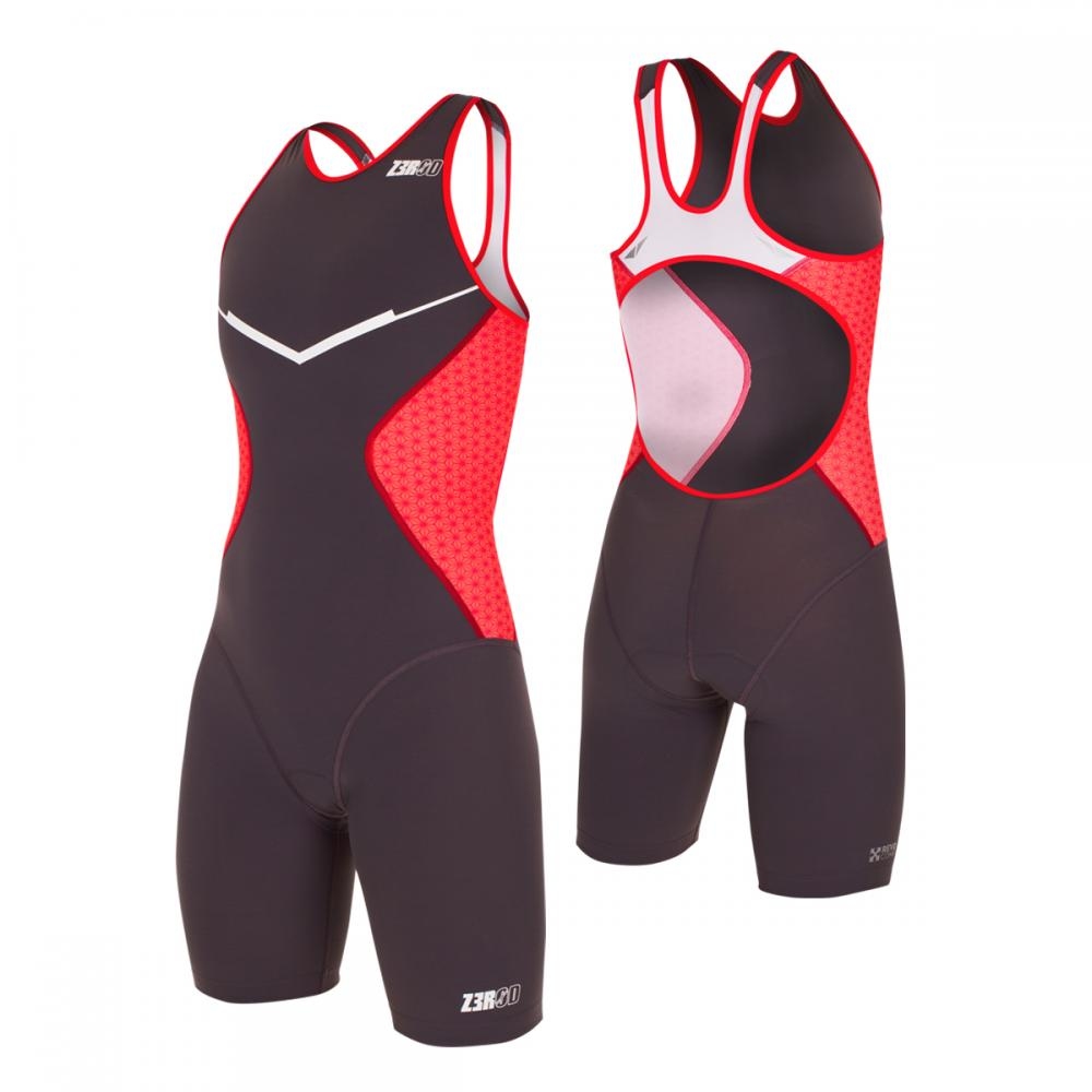 RACER TRISUIT WOMAN (Color: GREY/RED)