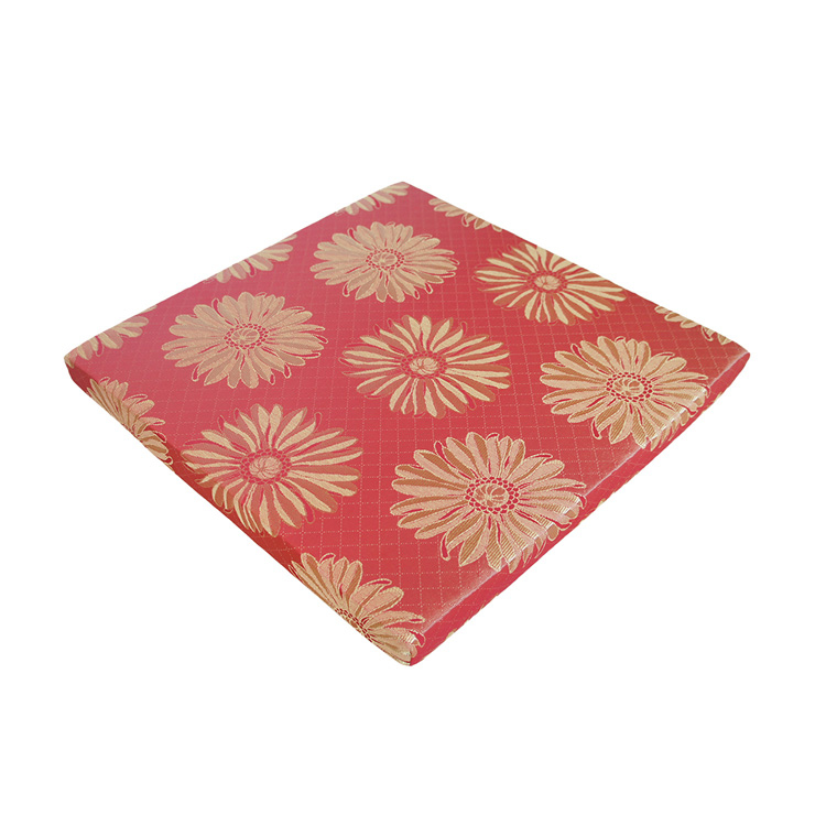 豐之彩緹花記憶型坐墊(50x50x5cm)(55x55x8cm)-紅色