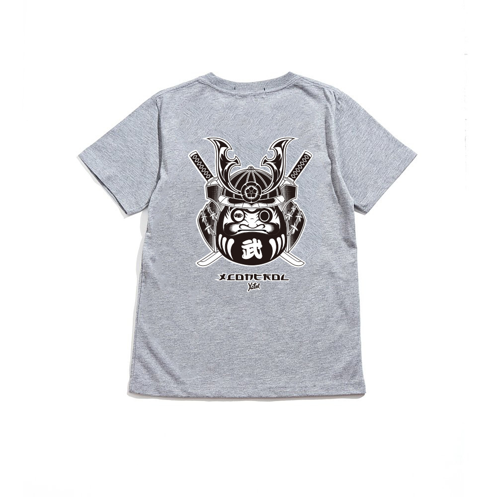 XCTRL 織田信長盔甲不倒翁短T-灰