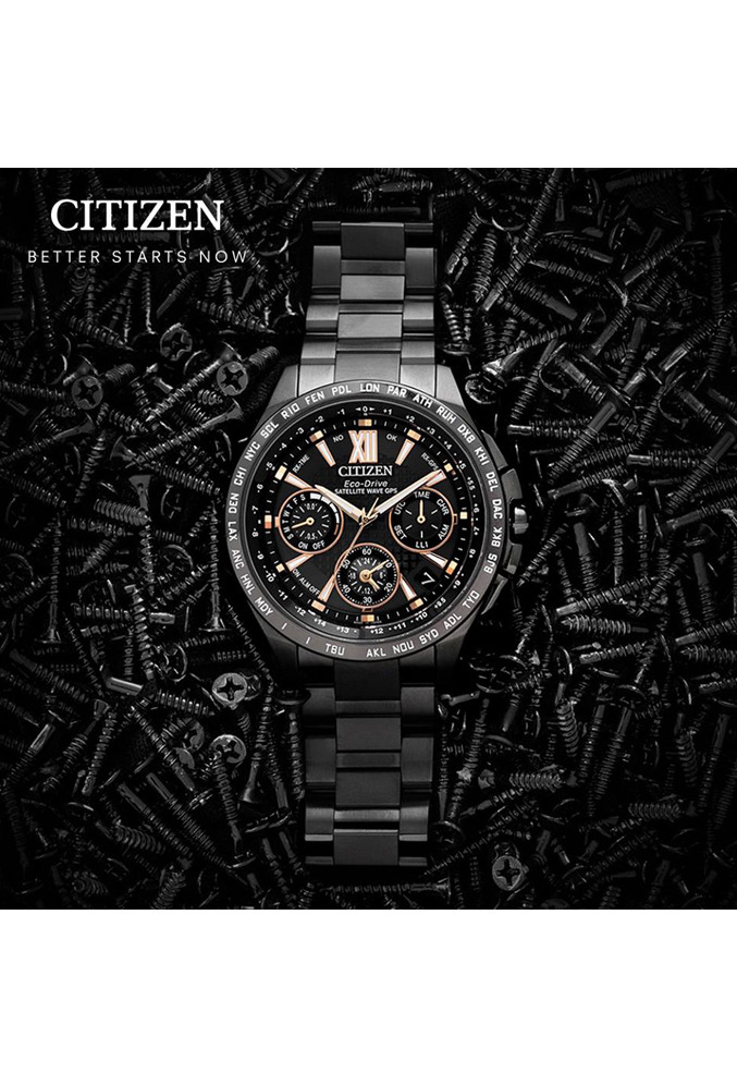 萬年鐘錶 - Citizen 星辰錶  光動能GPS衛星對時 CC9017-59G 表徑43.5MM