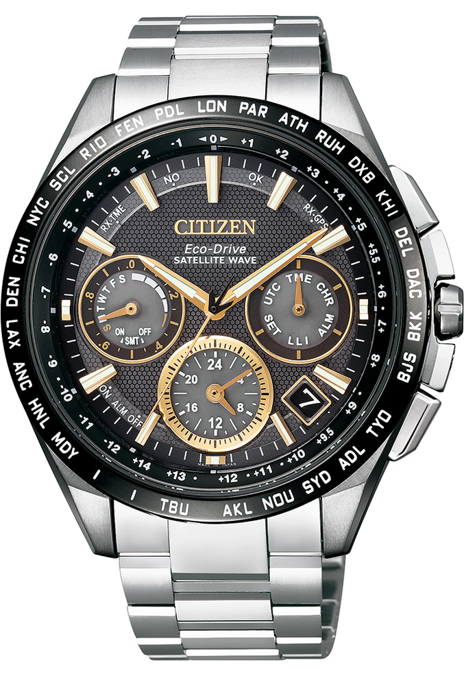 萬年鐘錶 - Citizen 星辰錶  光動能GPS衛星對時 CC9015-54F 表徑43.5MM