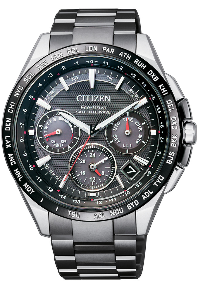 萬年鐘錶 - Citizen 星辰錶  光動能GPS衛星對時 CC9015-62E 表徑43.5MM