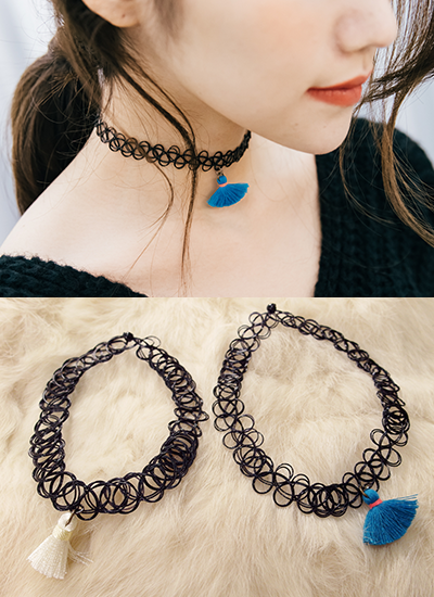 [現貨] 圈圈個性流蘇脖圍