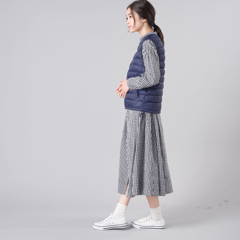 [預購] OMNES 高密度尼龍V領羽絨背心