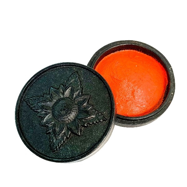 【鳳文堂】太陽花 朱肉印泥盒