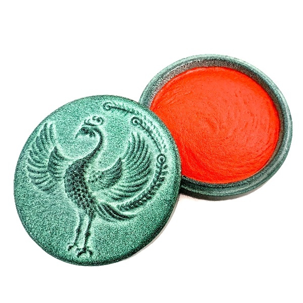 【博鳳堂】鳳凰 朱肉印泥盒