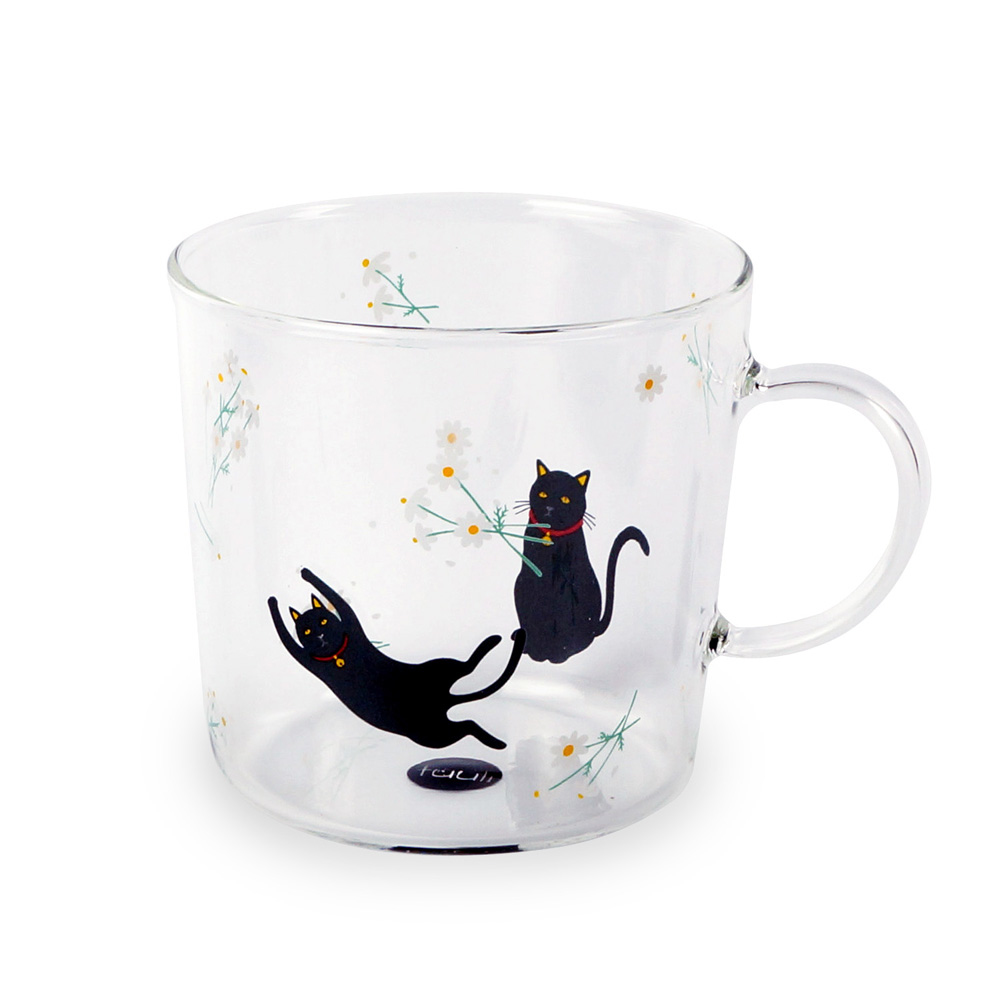 童趣動物耐熱透明馬克杯