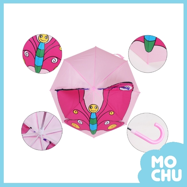 蝴蝶飛舞立體雨傘