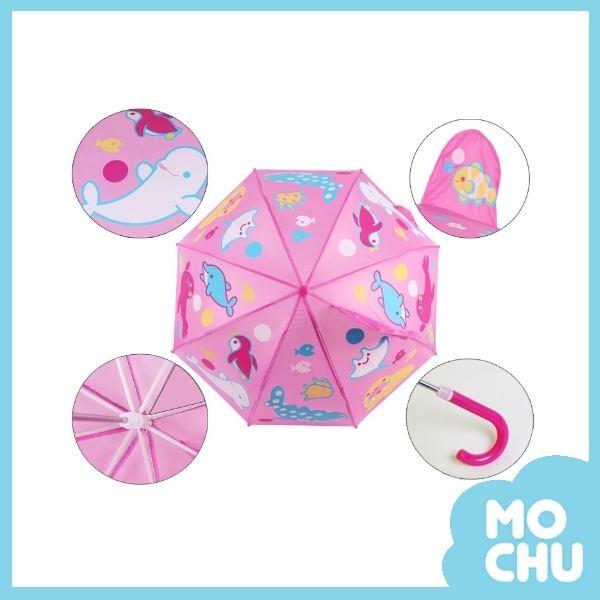 鯨魚家族立體雨傘