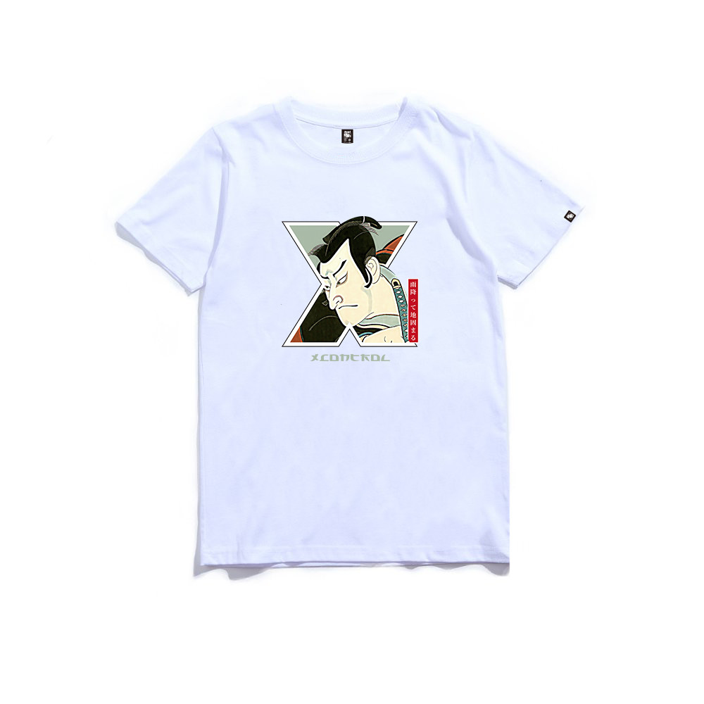 XCTRL 日本傳統武士短T -白